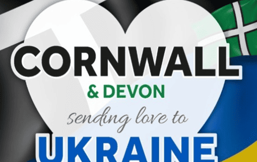 Cornwall and Devon Sending love to Ukraine